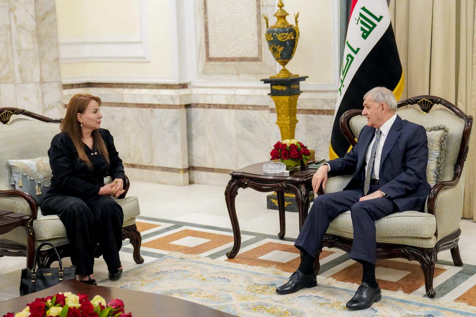 الرئيس رشيد يؤكد أهمية اعتماد مبدأ الحوار البنّاء في العلاقة بين المركز والإقليم