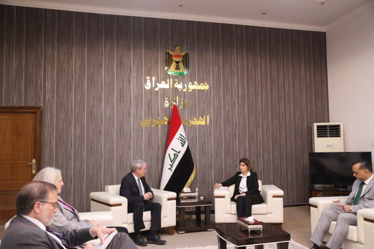 بحضور "السفيرة".. وزيرة الهجرة تبحث مع وفد أميركي أوضاع النازحين والعائدين في العراق