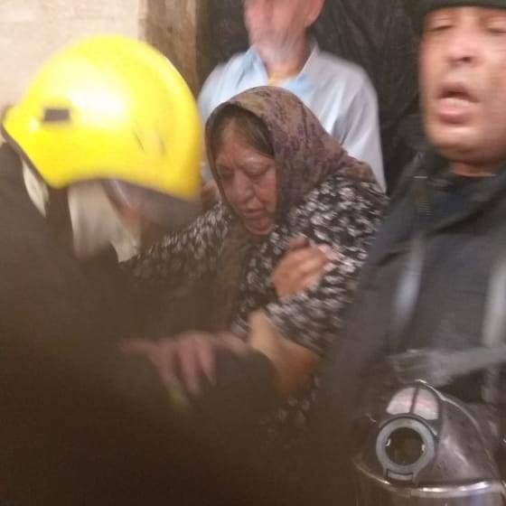 اندلاع حريق في فندق متعدد الطوابق وسط كربلاء (صور)