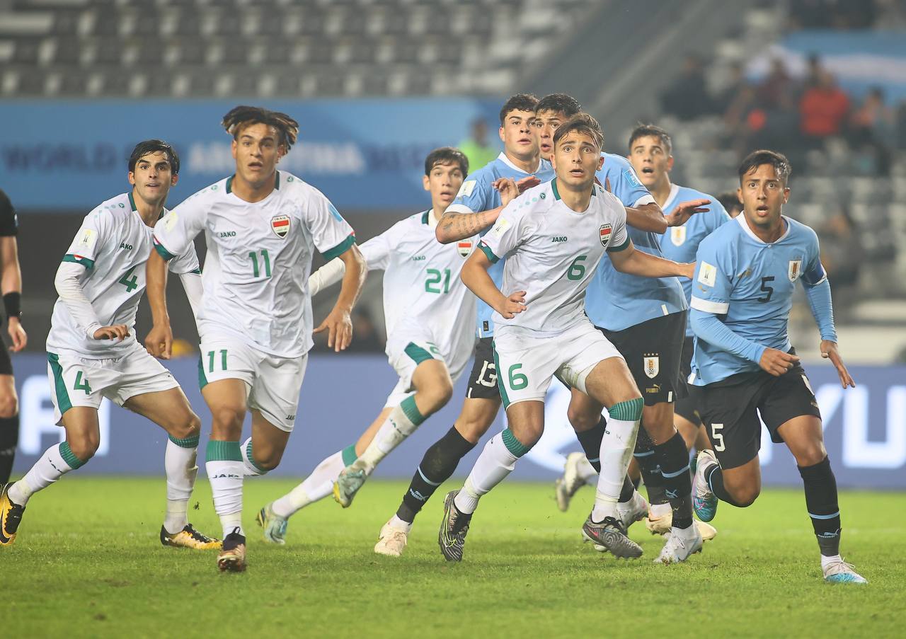 "بأداء ضعيف".. شباب العراق يخسر أمام اوروغواي برباعية نظيفة في مونديال الارجنتين