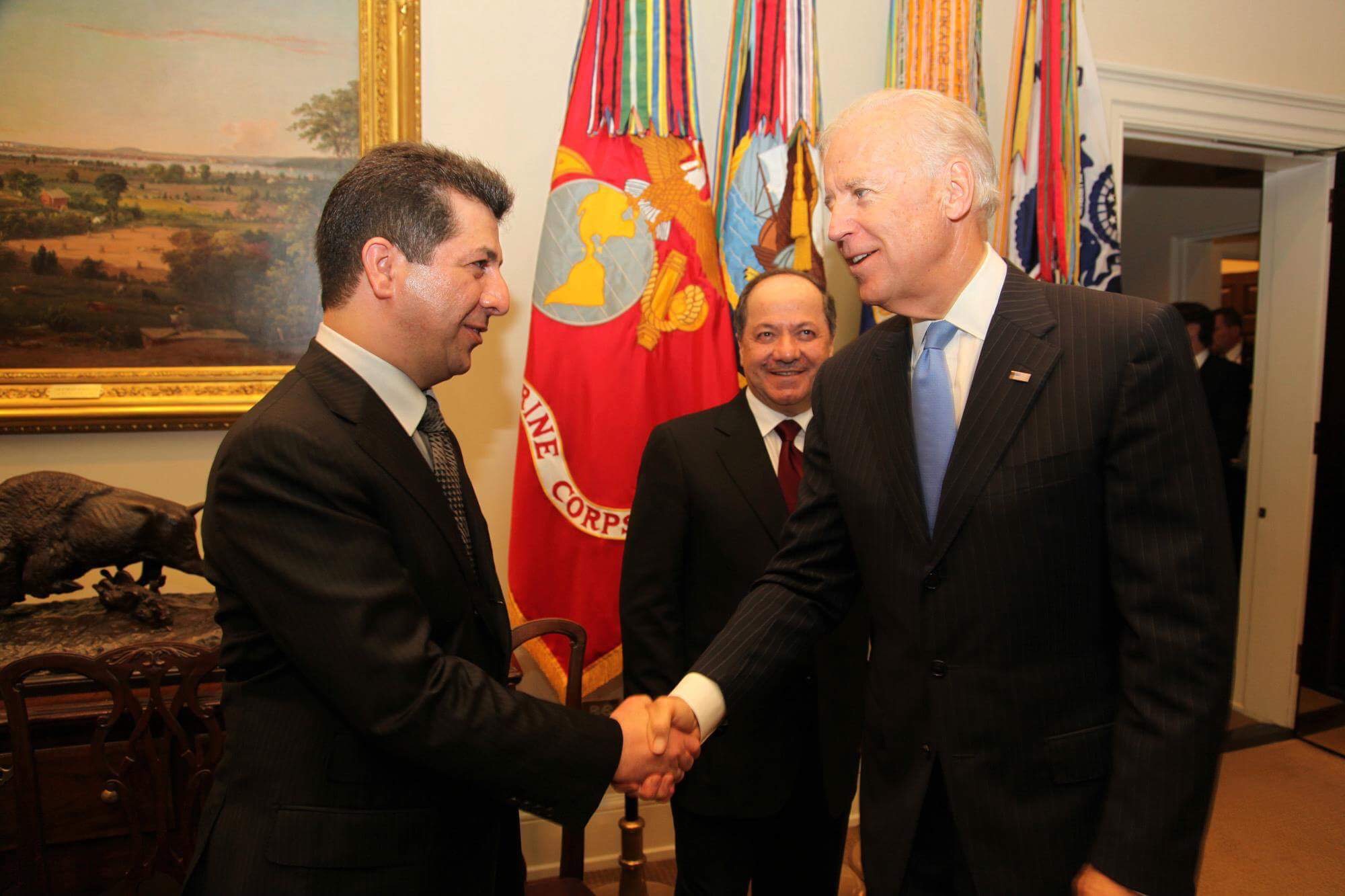 مسرور بارزاني لبايدن: تدخلوا مع بغداد أو سينهار اقليم كردستان