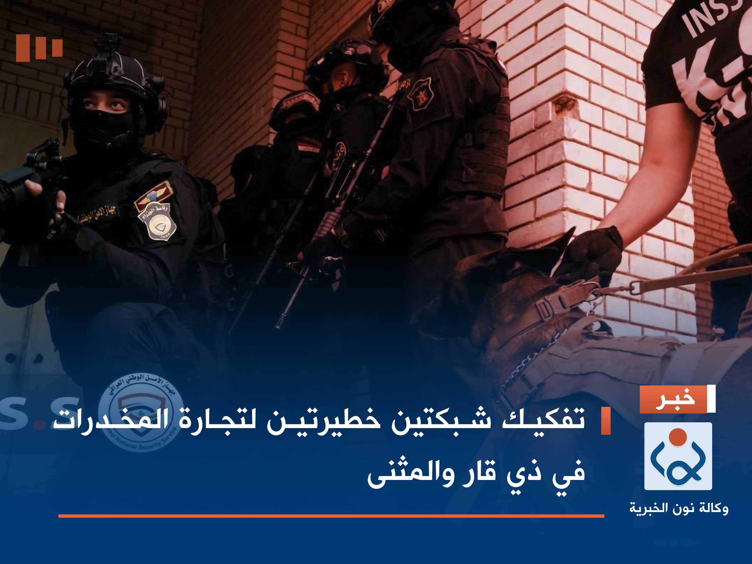 تفكيك شبكتين خطيرتين لتجارة المخدرات في ذي قار والمثنى