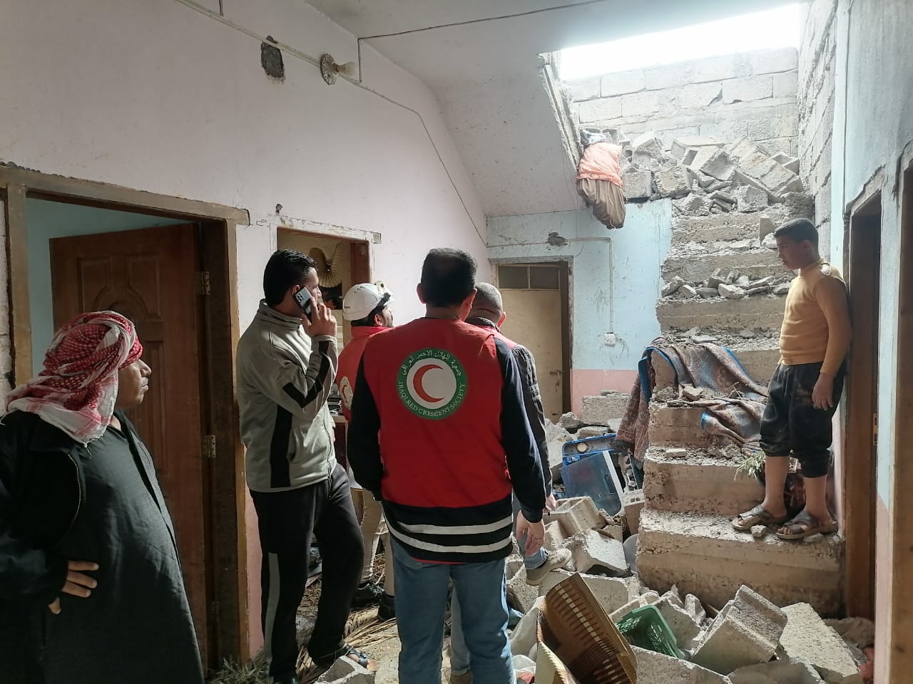 الهلال الأحمر العراقي: 50 منزلاً ومدرسة تضررت من "إعصار الخالص" (صور)