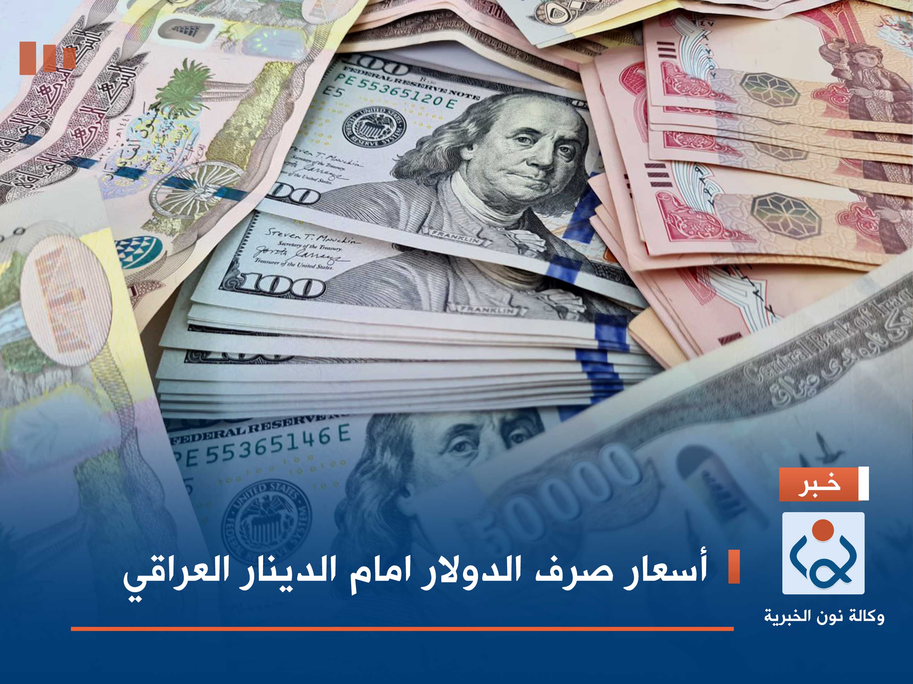 أسعار صرف الدولار امام الدينار العراقي