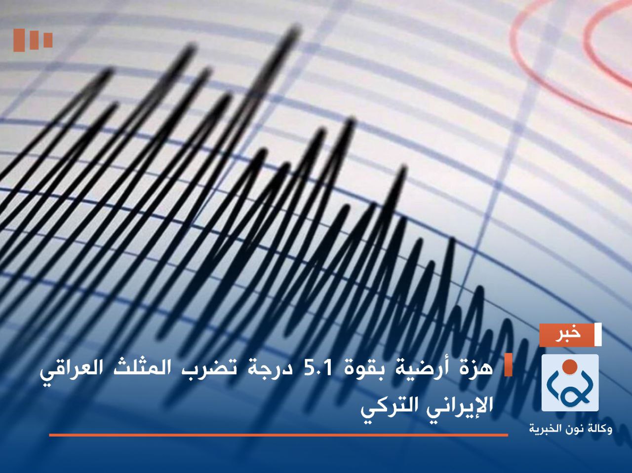 هزة أرضية بقوة 5.1 درجة تضرب المثلث العراقي الإيراني التركي