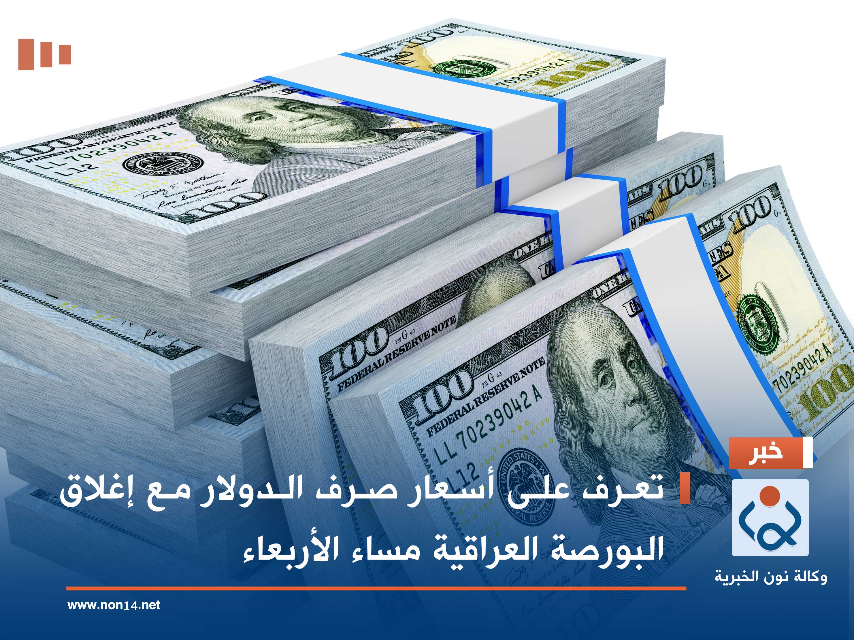 تعرف على أسعار صرف الدولار مع إغلاق البورصة العراقية مساء الأربعاء