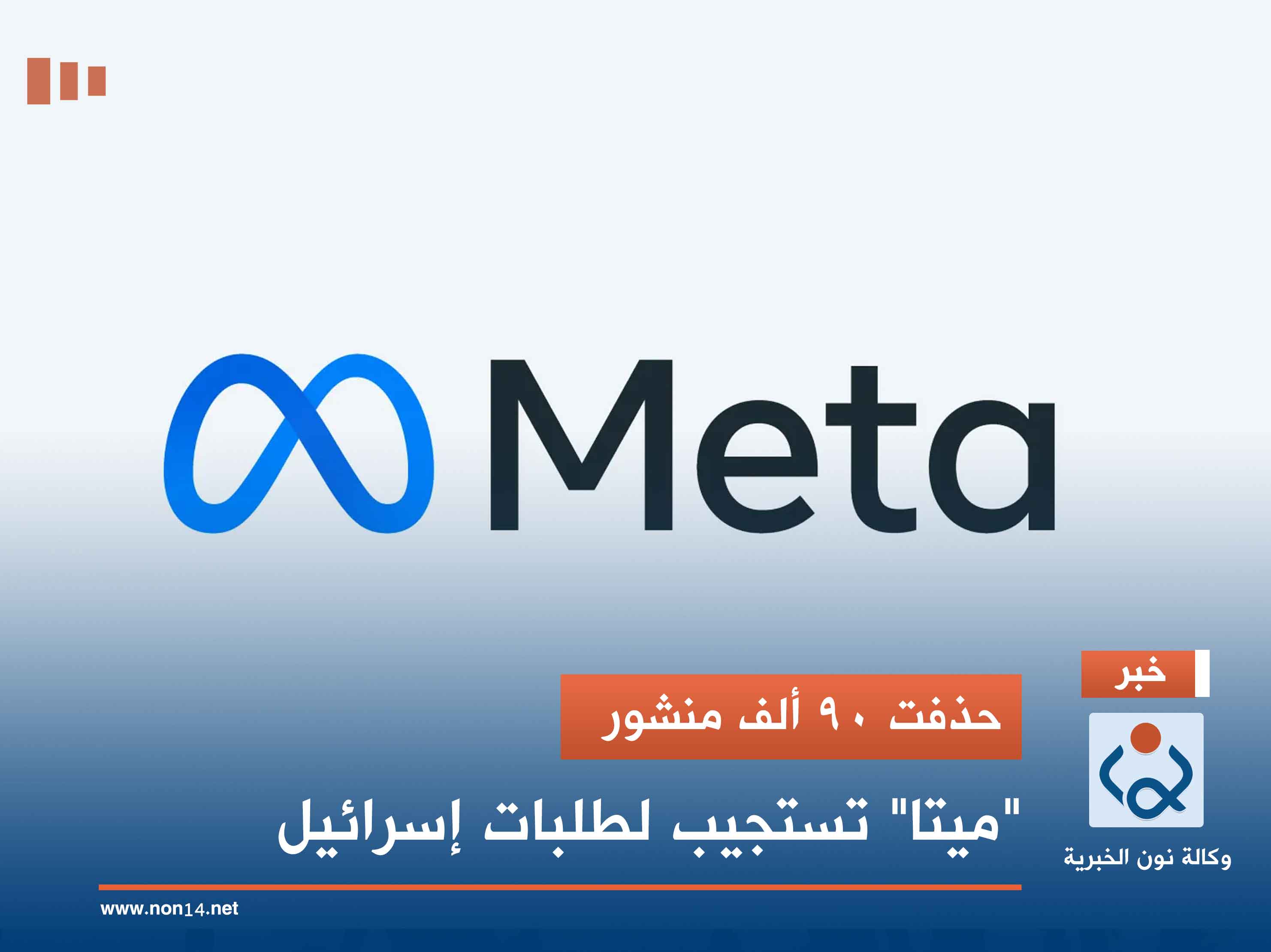 حذفت 90 ألف منشور.. "ميتا" تستجيب لطلبات إسرائيل