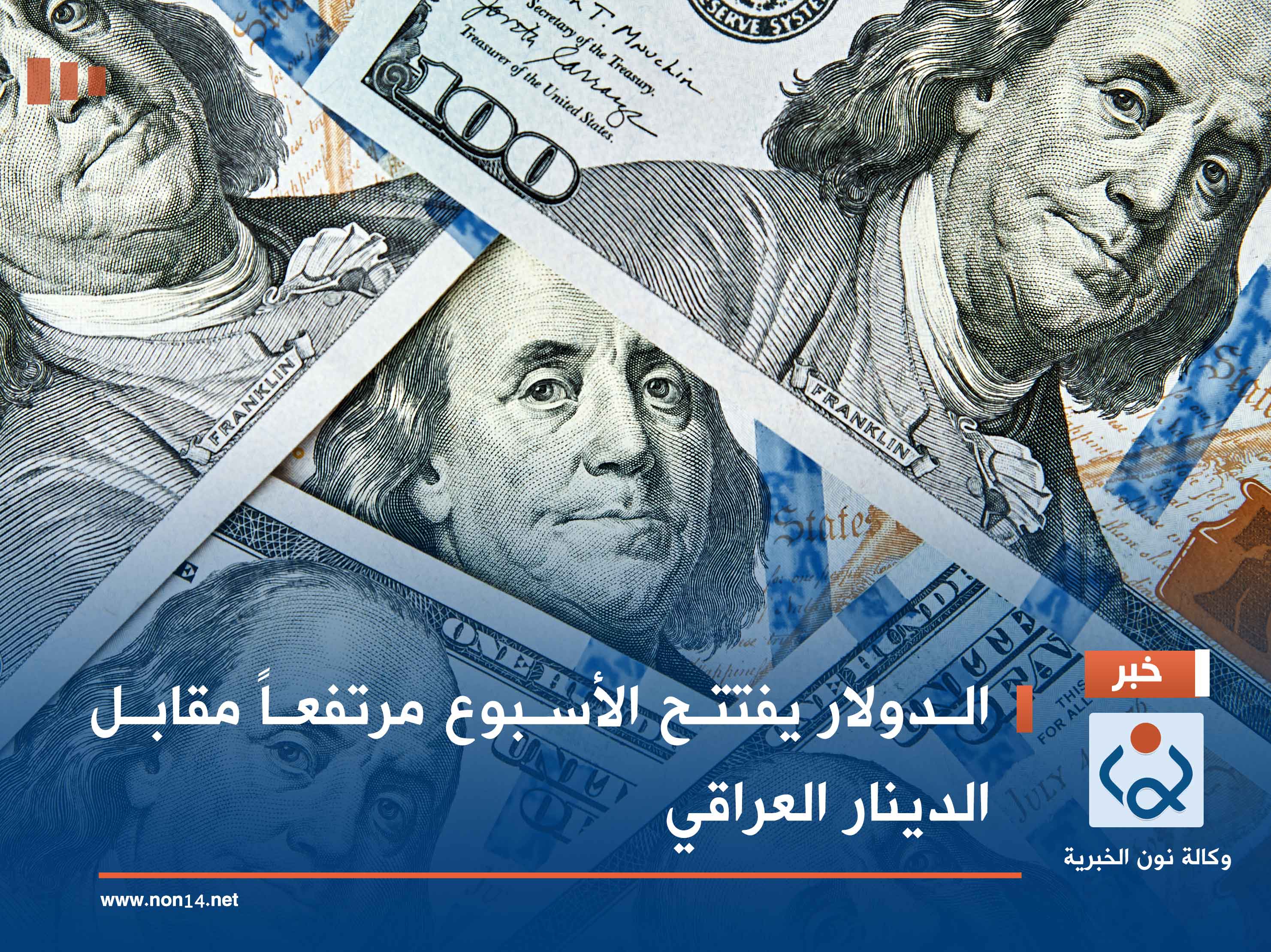 الدولار يفتتح الأسبوع مرتفعاً مقابل الدينار العراقي