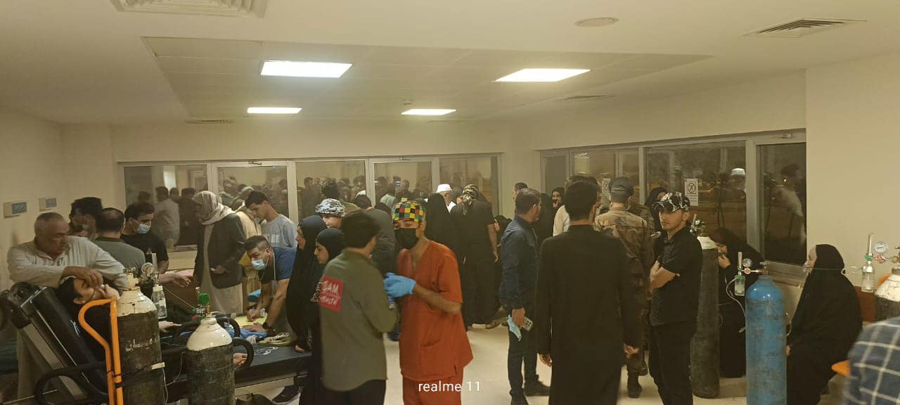 نحو 1000 حالة اختناق في ميسان جراء العاصفة الترابية