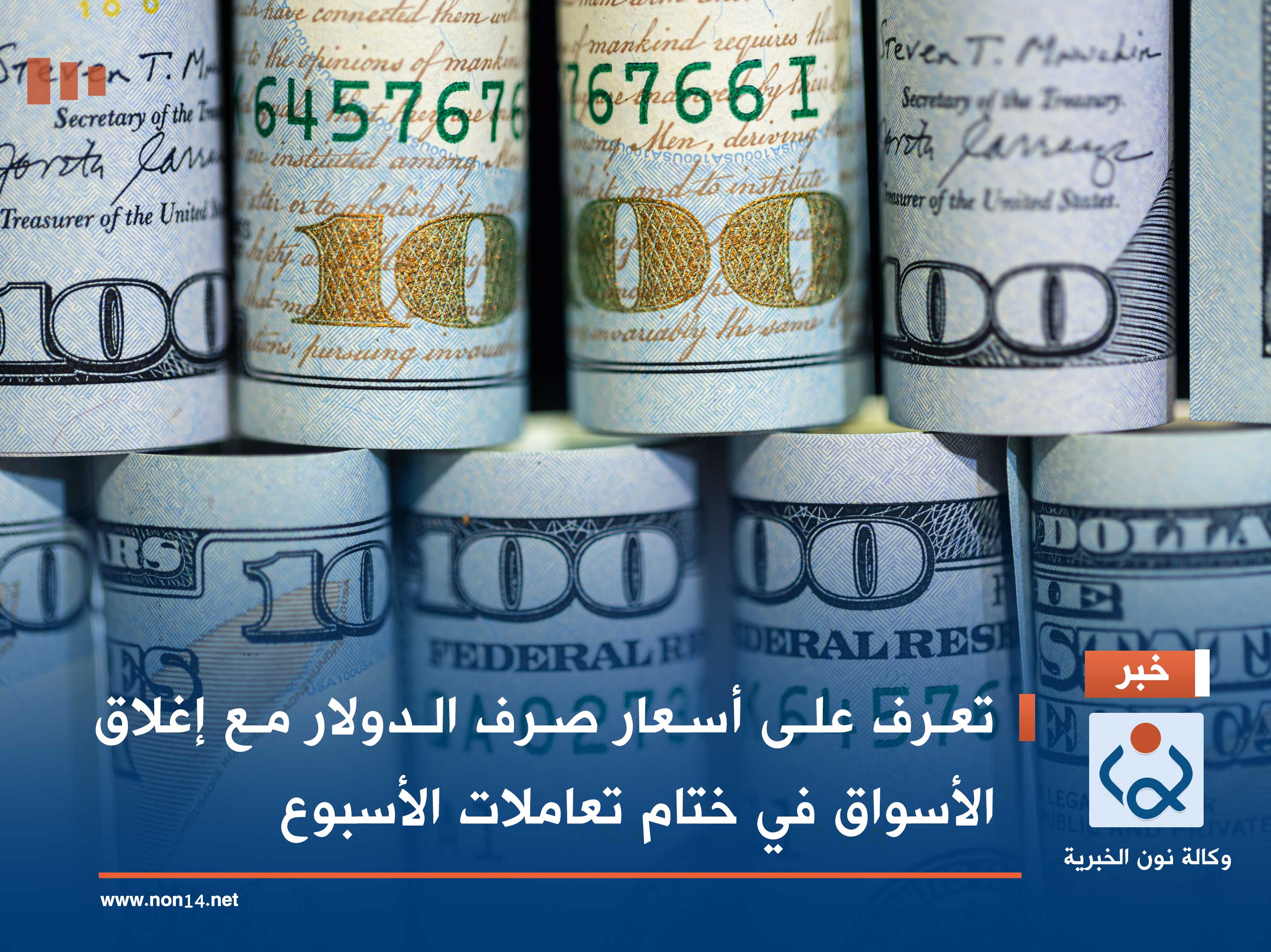 تعرف على أسعار صرف الدولار مع إغلاق الأسواق في ختام تعاملات الأسبوع