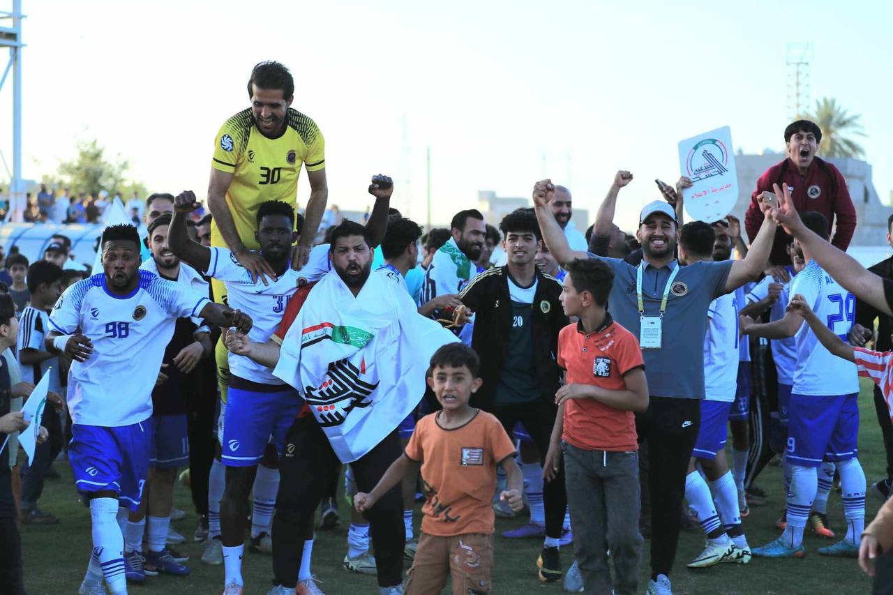 الجيش والحشد الشعبي يتأهلان إلى الدوري الممتاز لكرة القدم