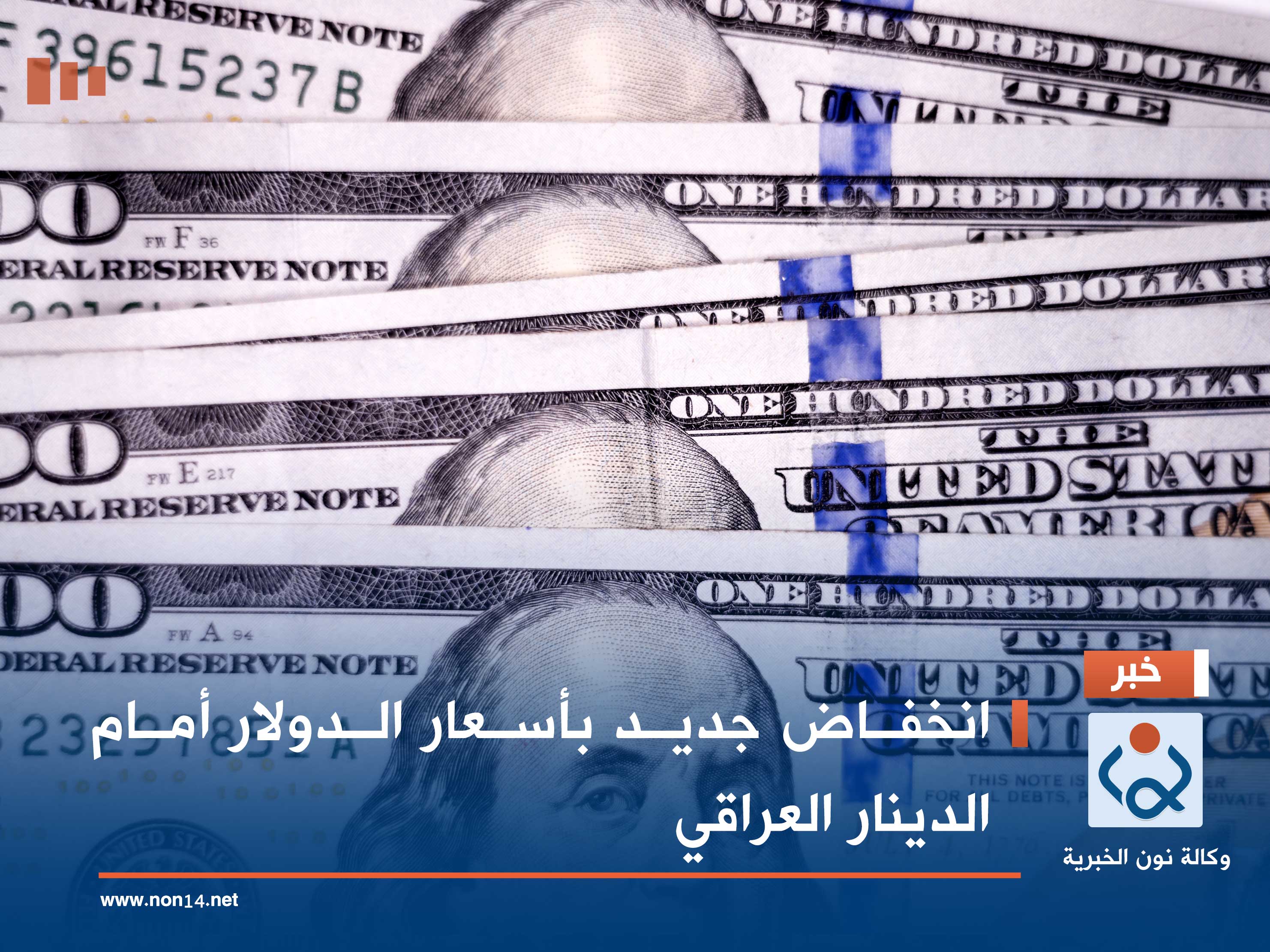 انخفاض جديد بأسعار الدولار أمام الدينار العراقي