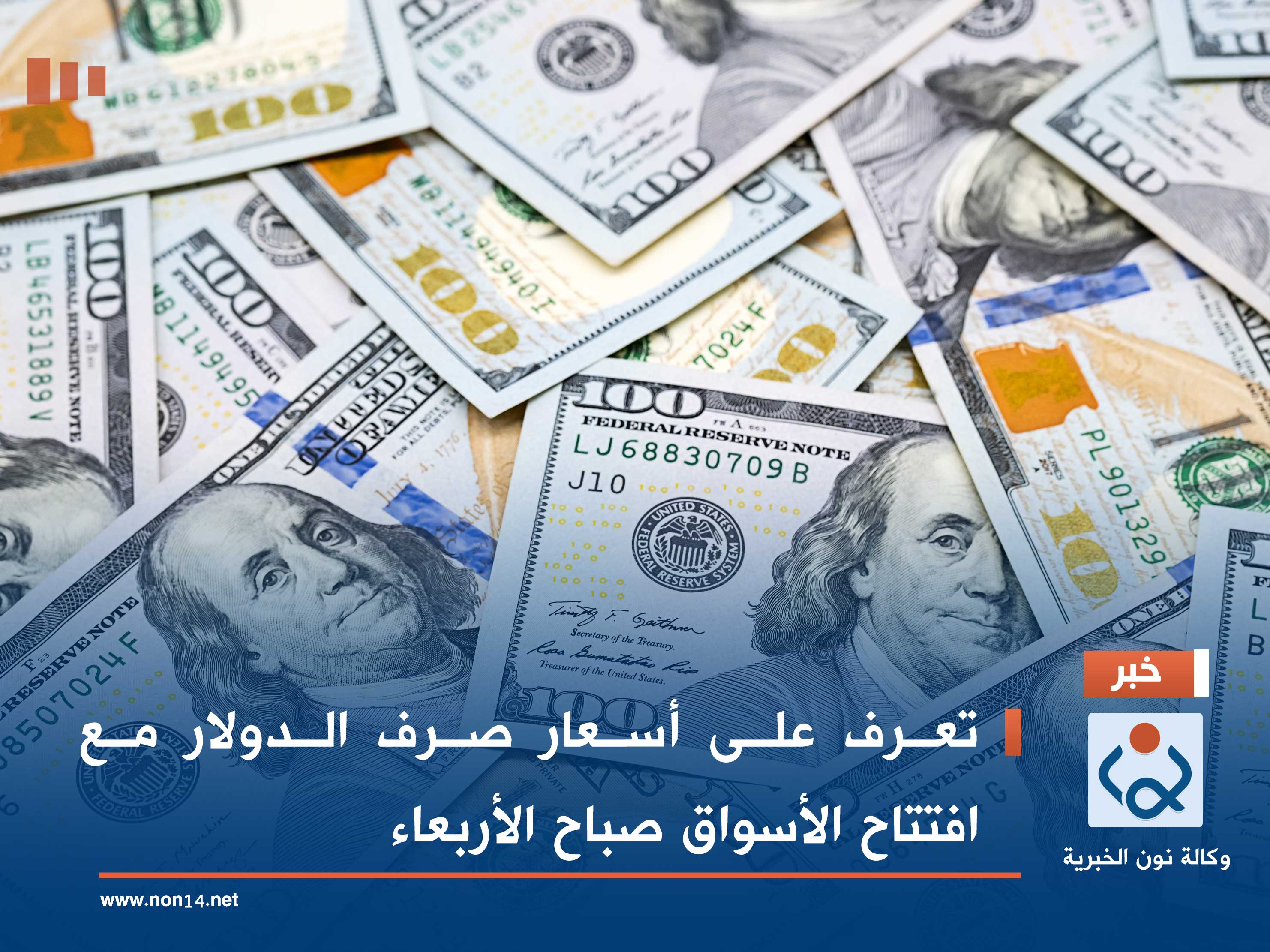 تعرف على أسعار صرف الدولار مع افتتاح الأسواق صباح الأربعاء