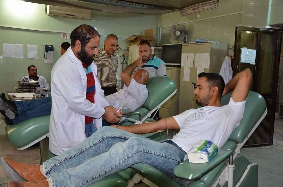 مصرف الدم الرئيسي في كربلاء يجمع أكثر من ( 36 ) ألف قنينة دم خلال العام 2019