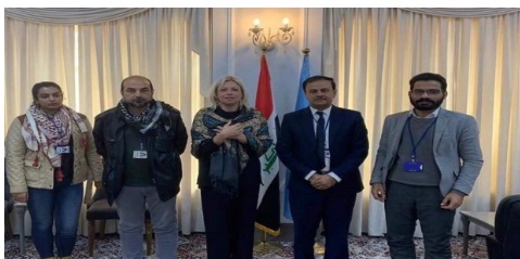 متظاهرو ذي قار يلتقون بلاسخارت في المنطقة الخضراء ويقدمون لها رسالة من ثلاثة مطالب