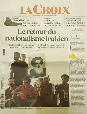 السيد السيستاني و دوره في عودة الروح الوطنية العراقية بالصحافة الفرنسية