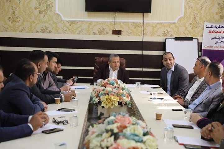 صحة كربلاء تعقد إجتماعاً موسعاً لبحث الإجراءات المُتخذة لمواجهة فيروس كورنا المُستجد