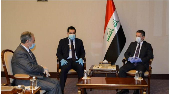 الزرفي يستقبل السيد رئيس صندوق إعادة اعمار المناطق المتضررة