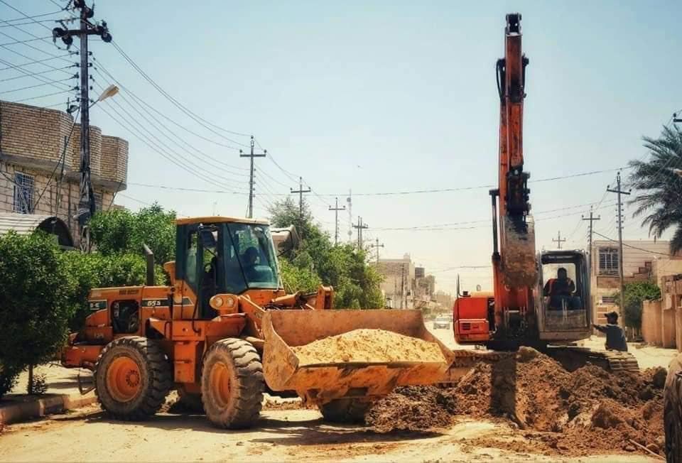 الاعمار: انجاز 94% من مشروع شبكات قضاء الحر في محافظة كربلاء المقدسة