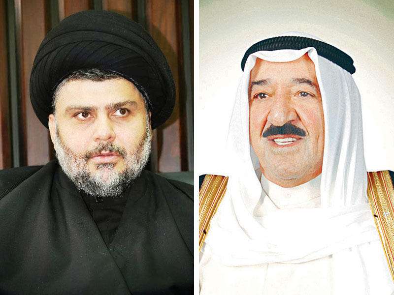 الصدر يتصل بامير الكويت هاتفيا