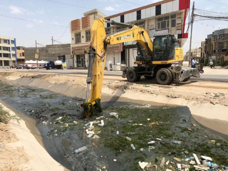 كربلاء المقدسة :حملة لتنظيف الجداول والانهر