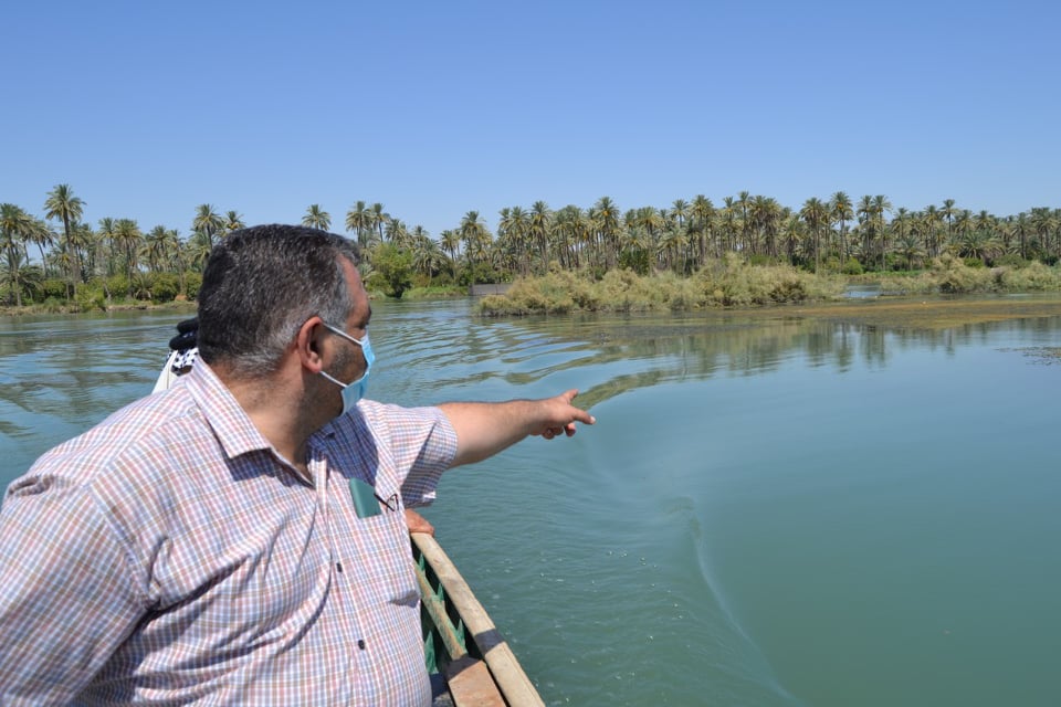 الجمعيات الفلاحية والموارد المائية في كربلاء تجريان جولة ميدانية وكشف موقعي في حوض نهر الفرات