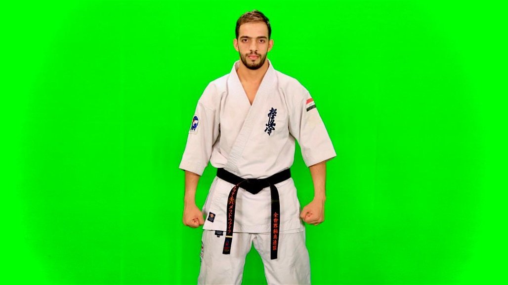 بطل عراقي يستعد لبطولة العرب للكيوكوشنكاي "من دون أموال"