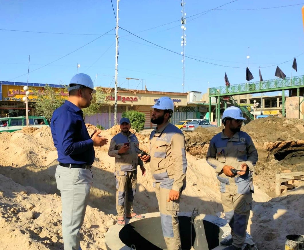 بالصور:مسؤول محلي يحذر من ايقاف عمل مشروع كبير نسبة الانجاز فيه 80% في كربلاء