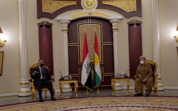 الكاظمي لمسعود بارزاني: الاقليم جزء أساس من العراق