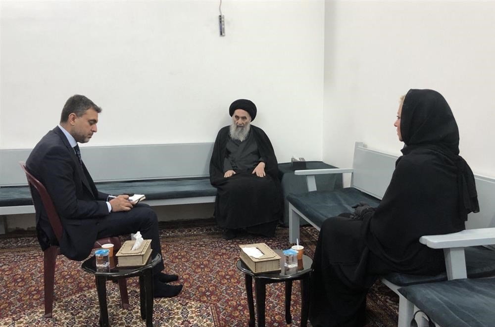 هل طلب السيستاني من الامم المتحدة الاشراف على الانتخابات العامة؟