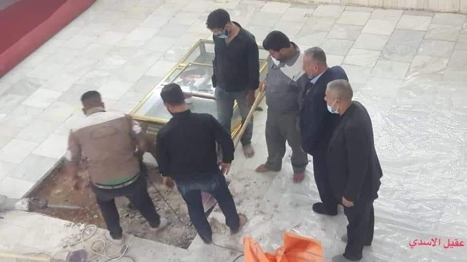 بالصور :تعرف على مكان دفن الخطيب الحسيني السيد جاسم الطويرجاوي