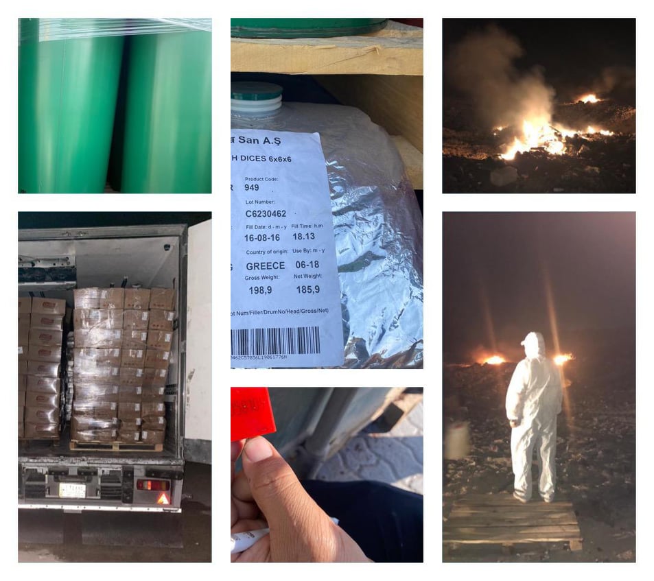 الكمارك : ضبط مواد اولية مخالفة في كمرك ام قصر الشمالي