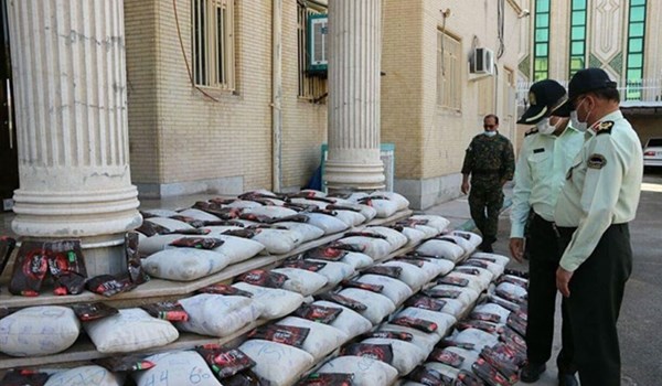 الامن الايراني يضبط أكثر من 30 طنا من المخدرات في أصفهان