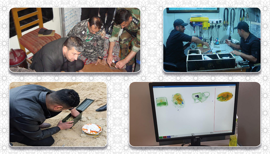 كربلاء:نصب تكنلوجيا حديثة واجهزة استشعار (ADE) في جميع مداخل ومخارج العتبة الحسينية