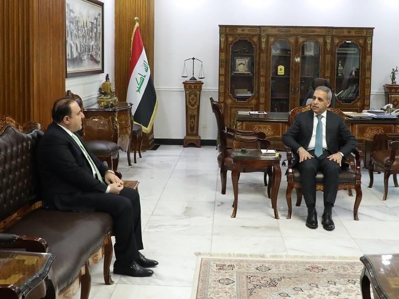 رئيس مجلس القضاء الاعلى يستقبل وزير العدل