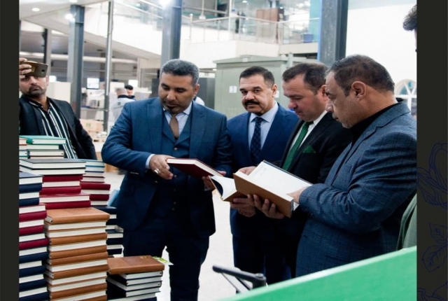 كربلاء:وفد اتحاد الأدباء والكتاب في صلاح الدين يزور دار الوارث للطباعة والنشر