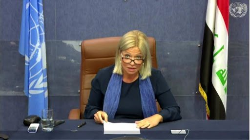 بلاسخارت:مصدومون ازاء وحشية الهجوم الانتحاري المزدوج في ساحة الطيران ويجب محاسبة المسؤولين عن هذا العمل الشنيع