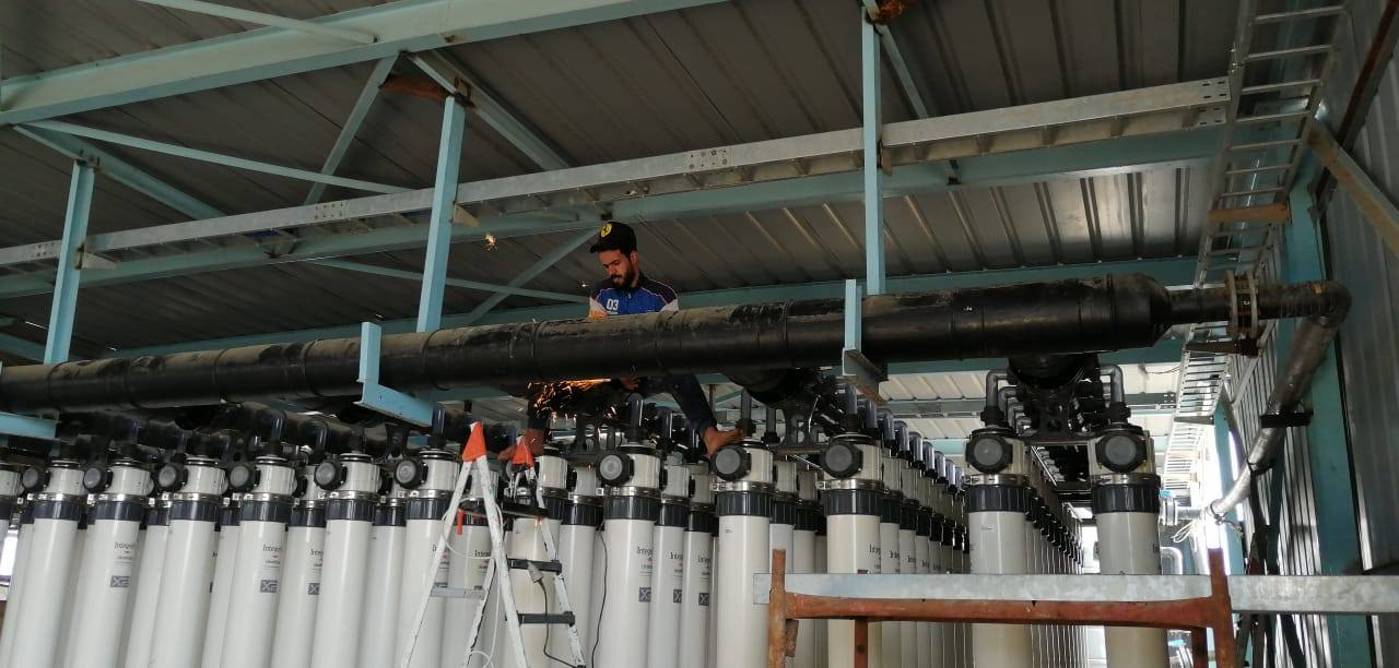 بالصور:العتبة الحسينية المقدسة تنفذ محطة ماء (ro) تخدم 65 الف شخص في الفاو اقصى جنوب العراق