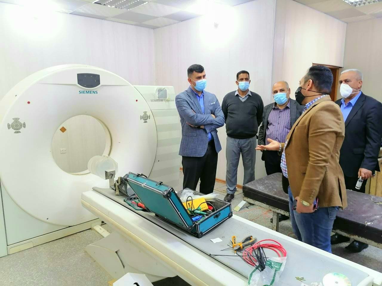 كربلاء:اصلاح جهاز المفراس الثاني في مستشفى الهندية العام وتخصيصه للمصابين بكورونا