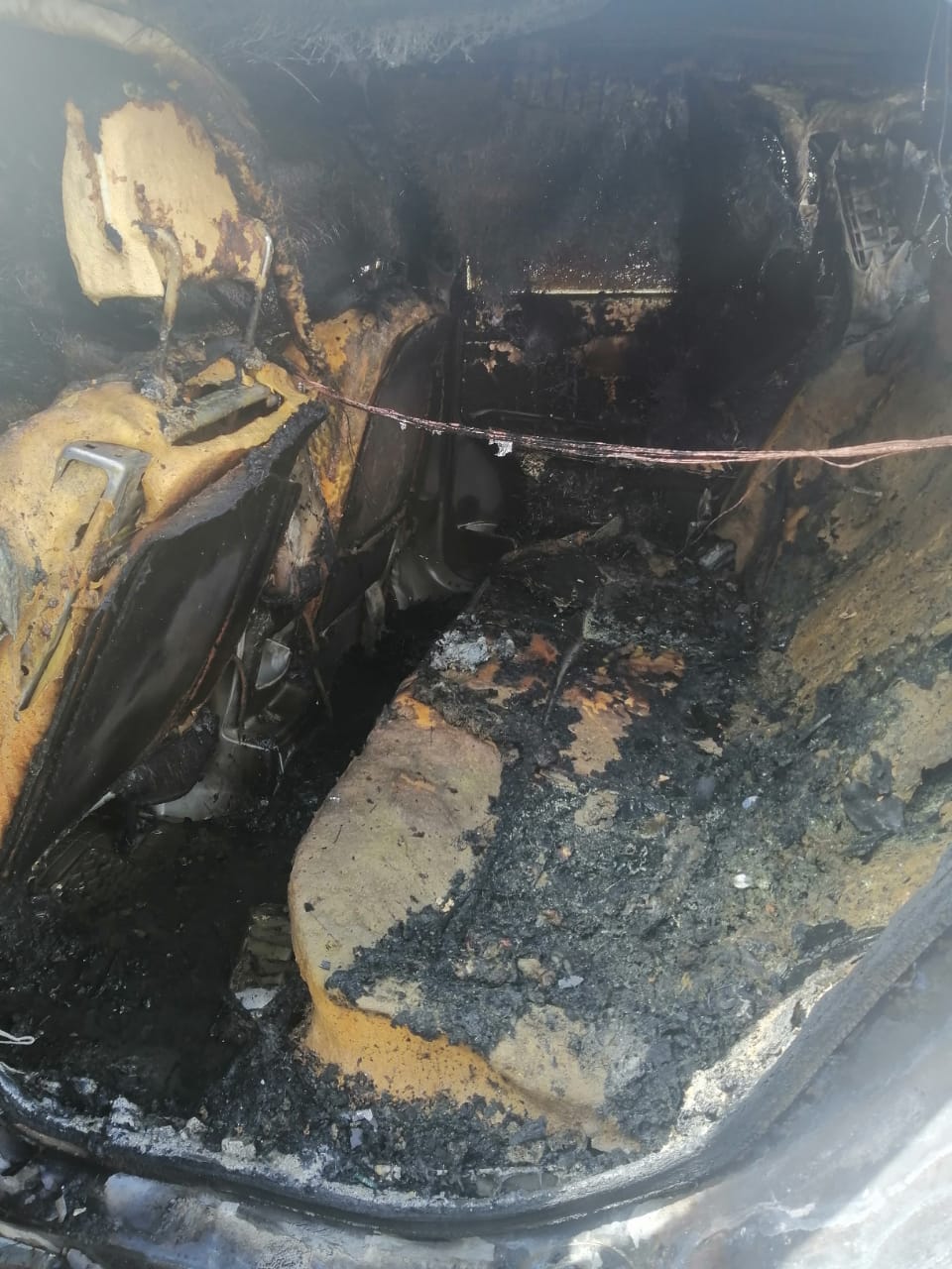 صور:الداخلية توضيح بخصوص السائق الذي أضرم النار بجسده وعجلته في كركوك