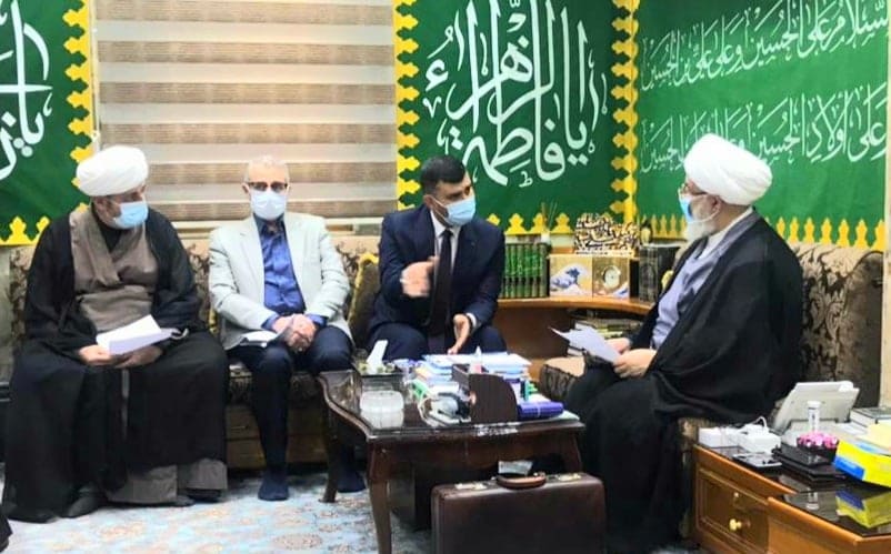 الشيخ الكربلائي يوعز بدعم مرقد ديني في قضاء طوريج وزراعة طريق ياحسين من كربلاء الى النجف ومحور كربلاء- بابل