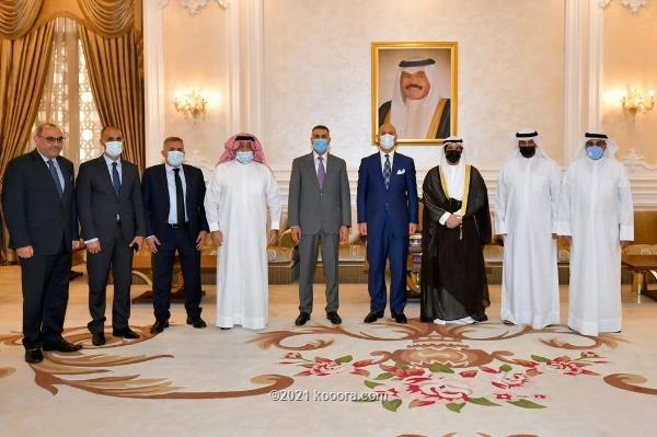 بالصور: الكويت تستقبل وفد العراق الرياضي بينهم محافظ البصرة