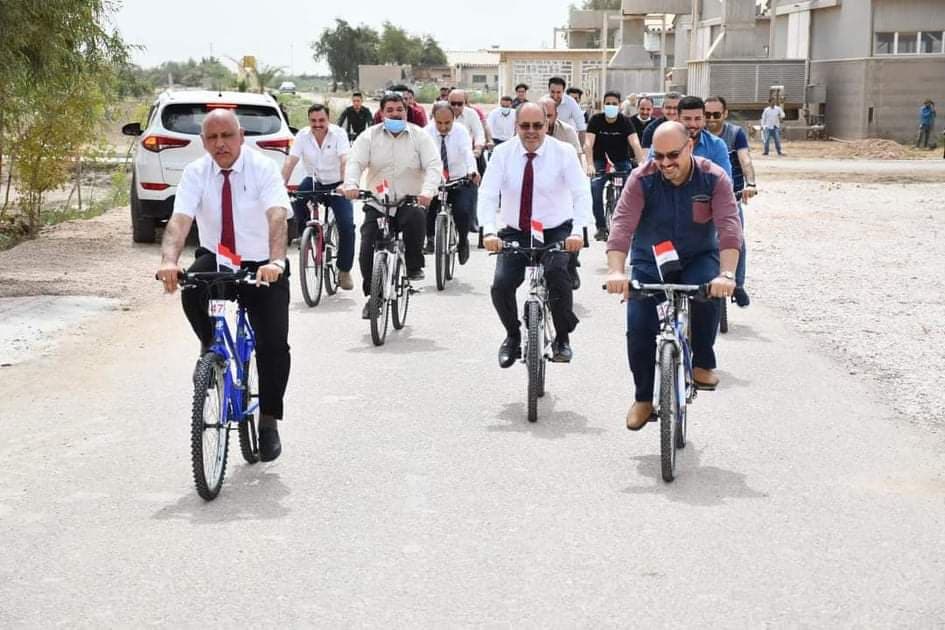 من اجل بيئة نظيفة ومستدامة :جامعة الفرات الأوسط التقنية تطلق مبادرة النقل الأخضر (صور)