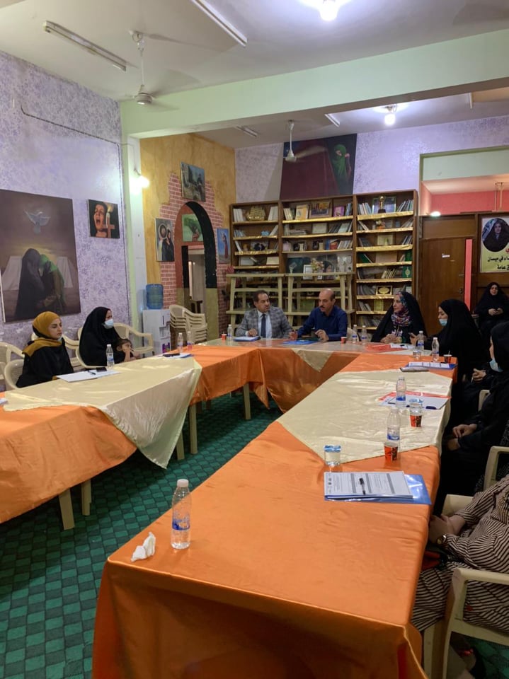 مؤسسة المراة للتنمية في ميسان " تتفذ جلسة عن الاحتياجات النسوية ضمن اجندة المراة والسلام