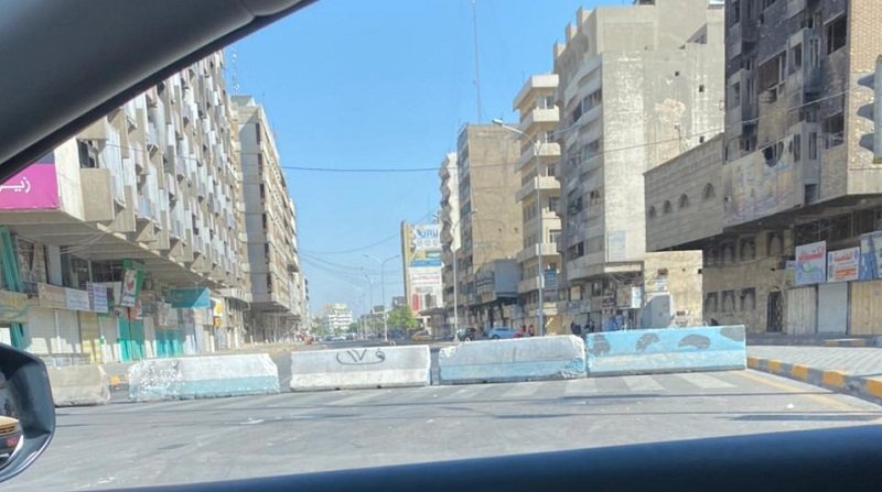 بالصورة: اغلاق اغلب الطرق المؤدية الى ساحة التحرير