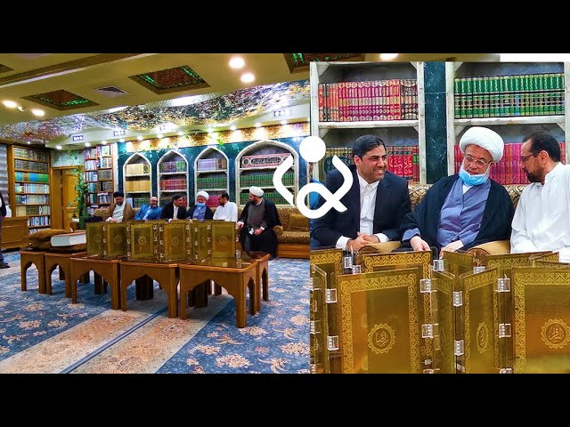 بحضور ممثل المرجع السيستاني.. تحف فنية تصل العتبة الحسينية المقدسة من قبل احد الفنانين(فيديو)