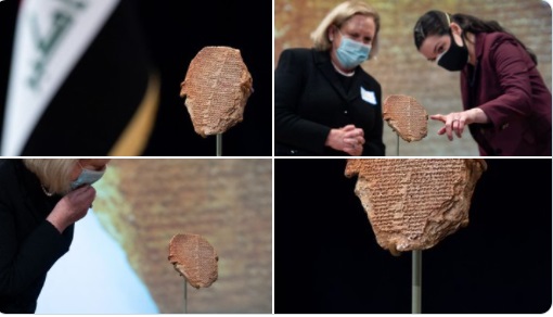 بالصور:العراق يستعيد كنزا أثريا عمره 3500 سنة هرب إلى الولايات المتحدة..