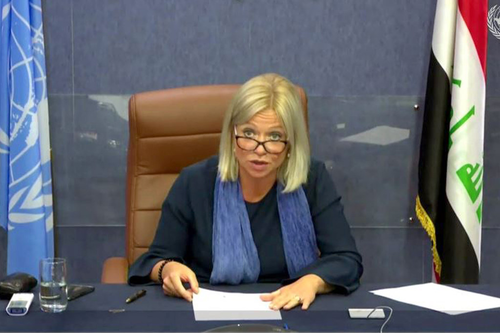 رئيسةُ بعثة الأمم المتحدة تتوجّه إلى جنوبيّ العراق لمناقشة أهمية انتخابات 10/10