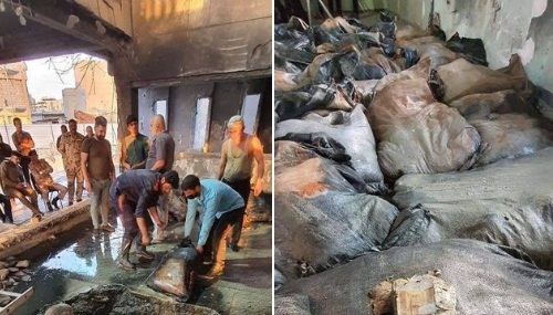 البنك المركزي العراقي يستخرج أموالاً ضخمة من تحت مبناه المدمر في الموصل