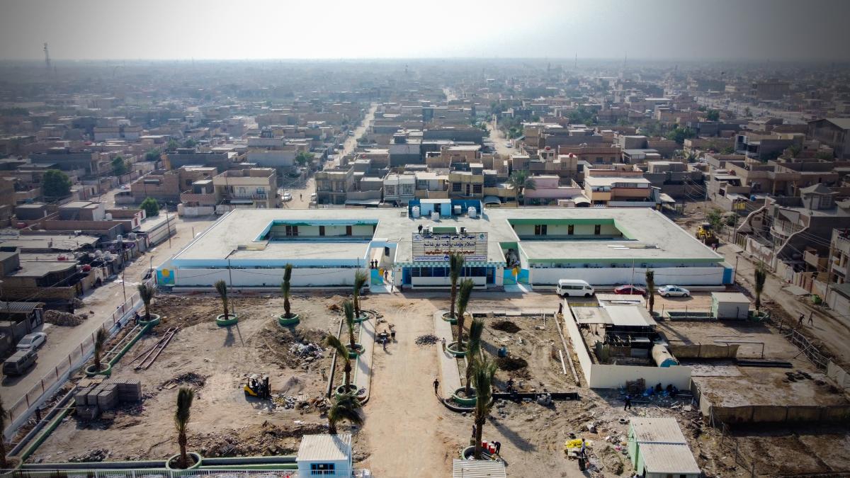 بالصور:العتبة العباسية تنجز مدرستين  خلال 70 يوما فقط  في محافظة كربلاء